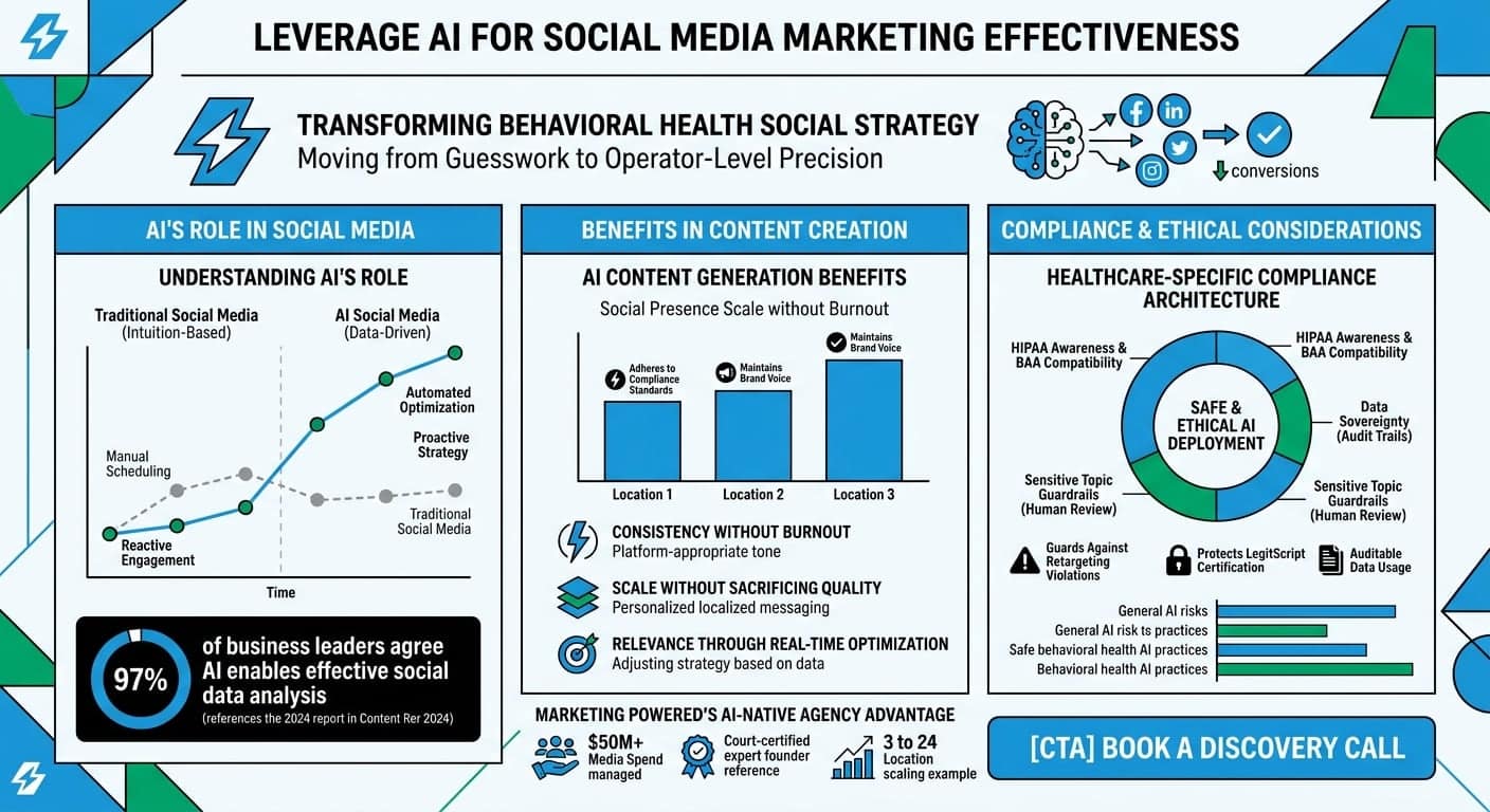 Leverage AI for social media: AI's role, content creation benefits, and healthcare-specific compliance architecture