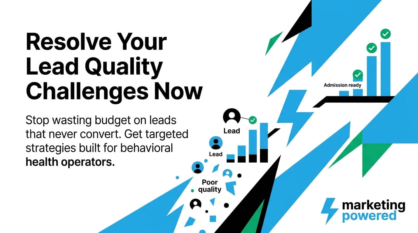 Resolve your lead quality challenges now: stop wasting budget on leads that never convert with targeted strategies built for behavioral health operators