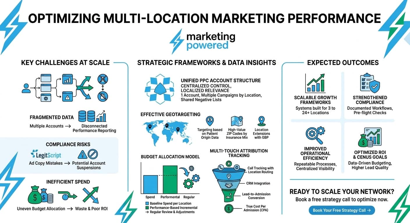 Optimizing multi-location marketing performance: key challenges at scale, strategic frameworks and data insights, and the expected outcomes