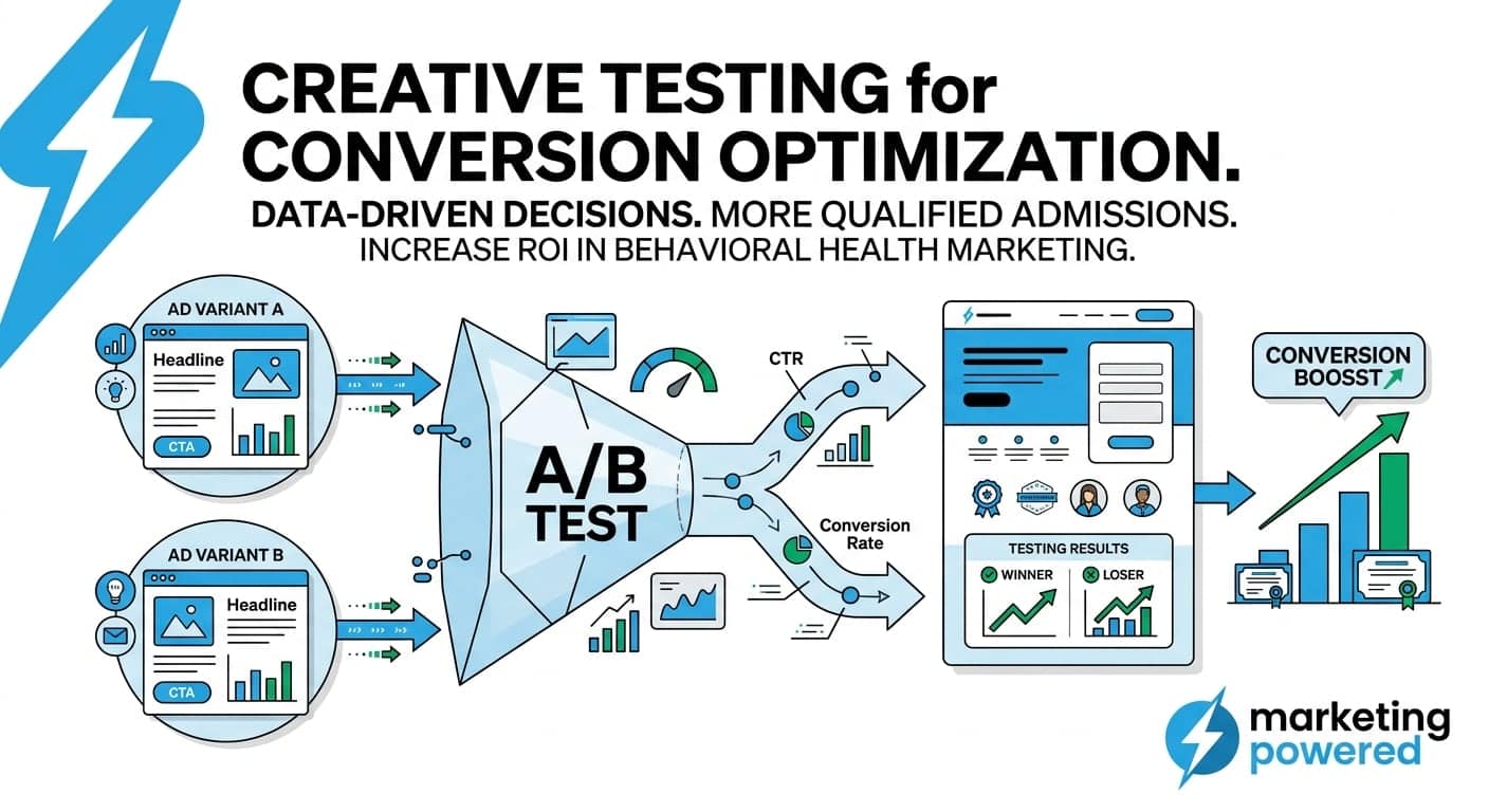 Creative testing for conversion optimization: data-driven A/B decisions that produce more qualified admissions