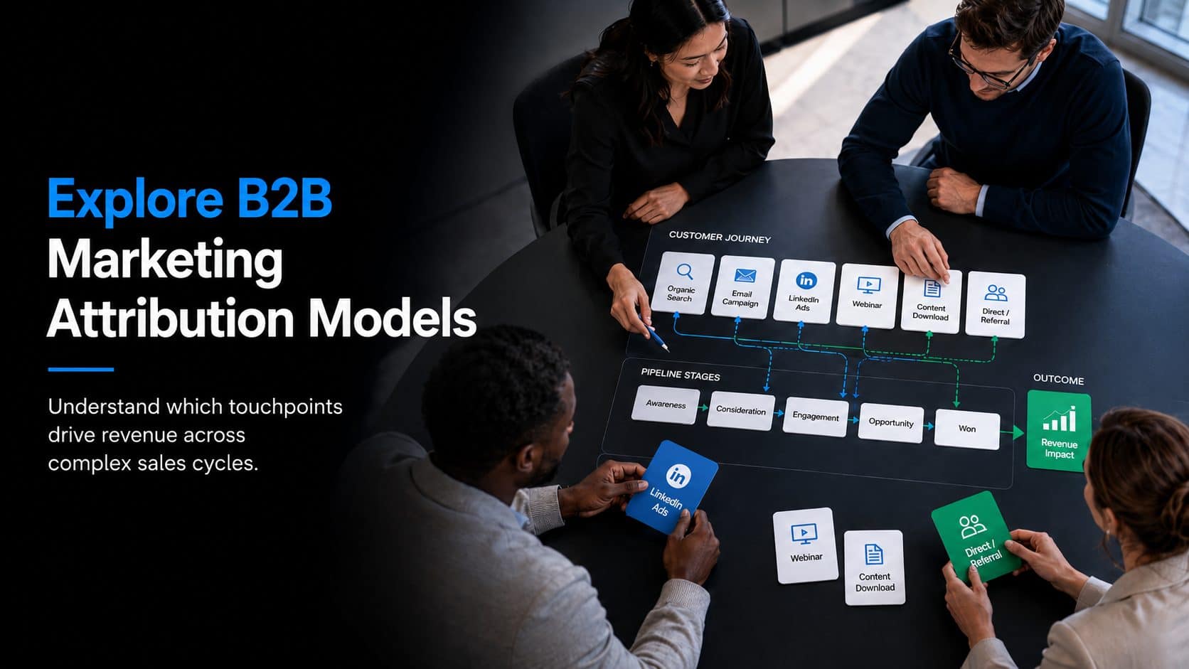 Explore B2B marketing attribution models: understand which touchpoints drive revenue across complex sales cycles