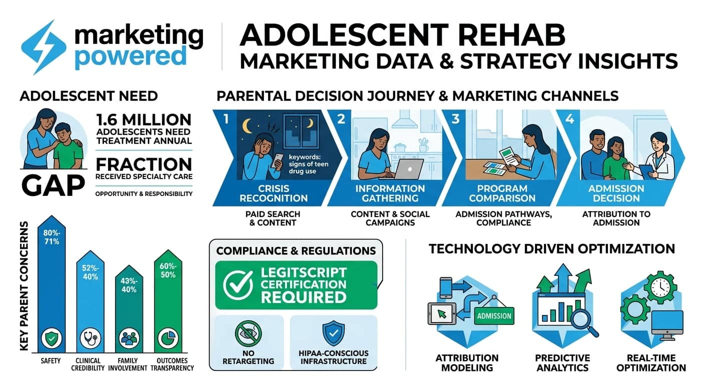 Adolescent rehab marketing data and strategy insights: the parental decision journey, compliance, and the concerns that drive admissions
