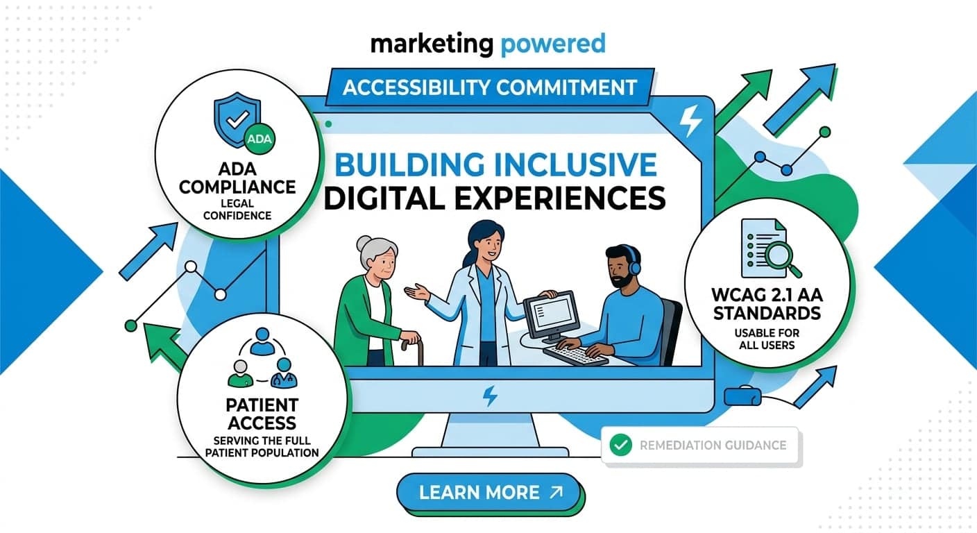 Our accessibility commitment, building inclusive digital experiences: ADA compliance, patient access, and WCAG 2.1 AA standards