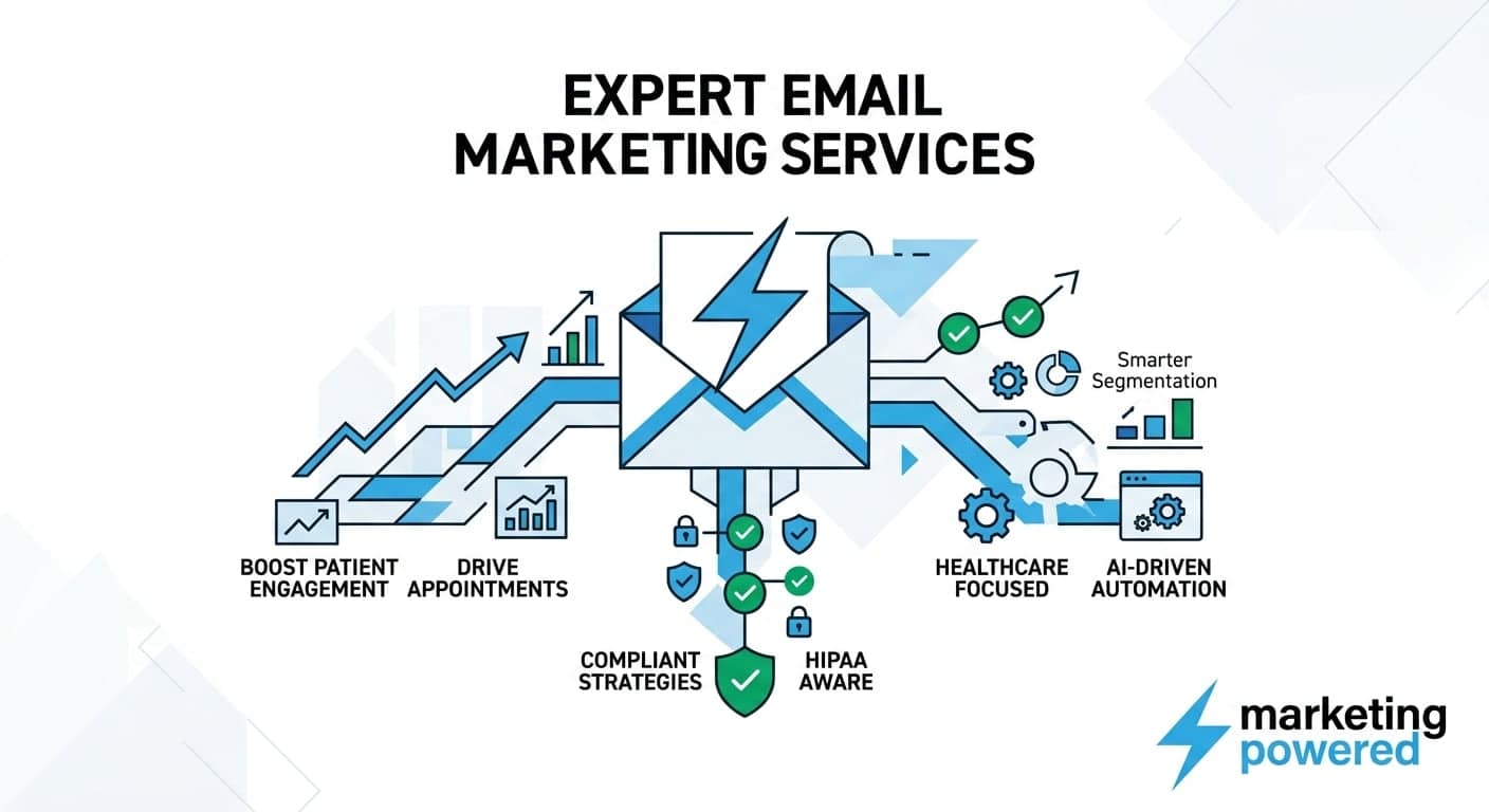 Expert email marketing services: boost patient engagement, drive appointments, with HIPAA-aware, healthcare-focused, AI-driven automation