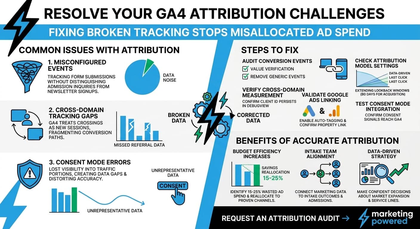 Resolve your GA4 attribution challenges: common issues with attribution, the steps to fix them, and the benefits of accurate attribution