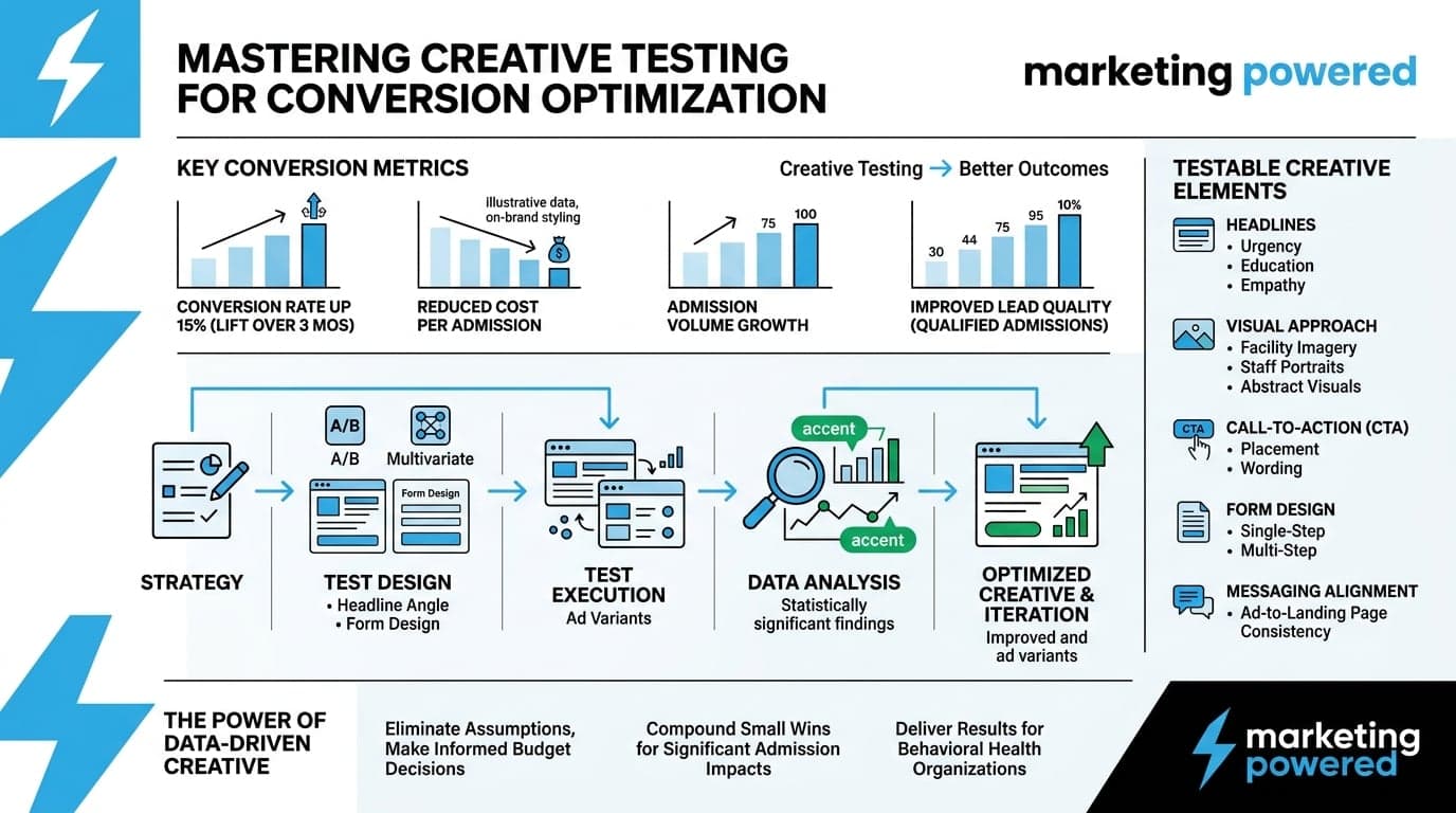 Mastering creative testing for conversion optimization: key conversion metrics, testable creative elements, and the test-and-iterate process