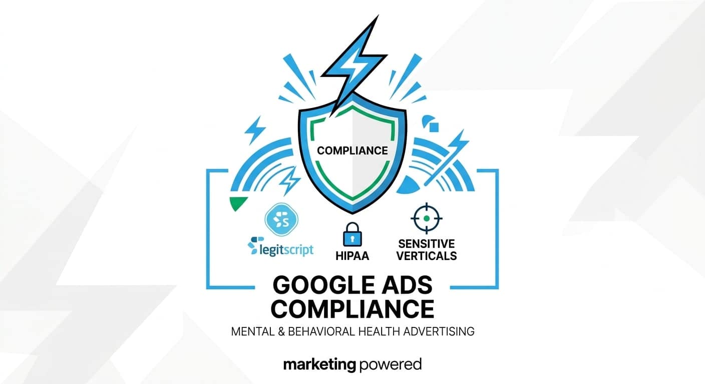 Google Ads compliance for mental and behavioral health advertising: LegitScript, HIPAA, and sensitive-vertical guardrails
