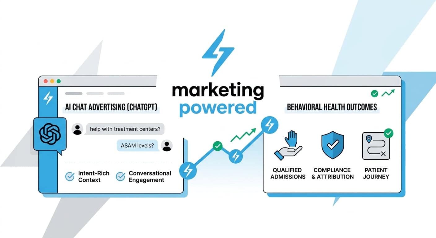 AI chat advertising with ChatGPT: intent-rich context and conversational engagement driving qualified admissions, compliance, and patient journey