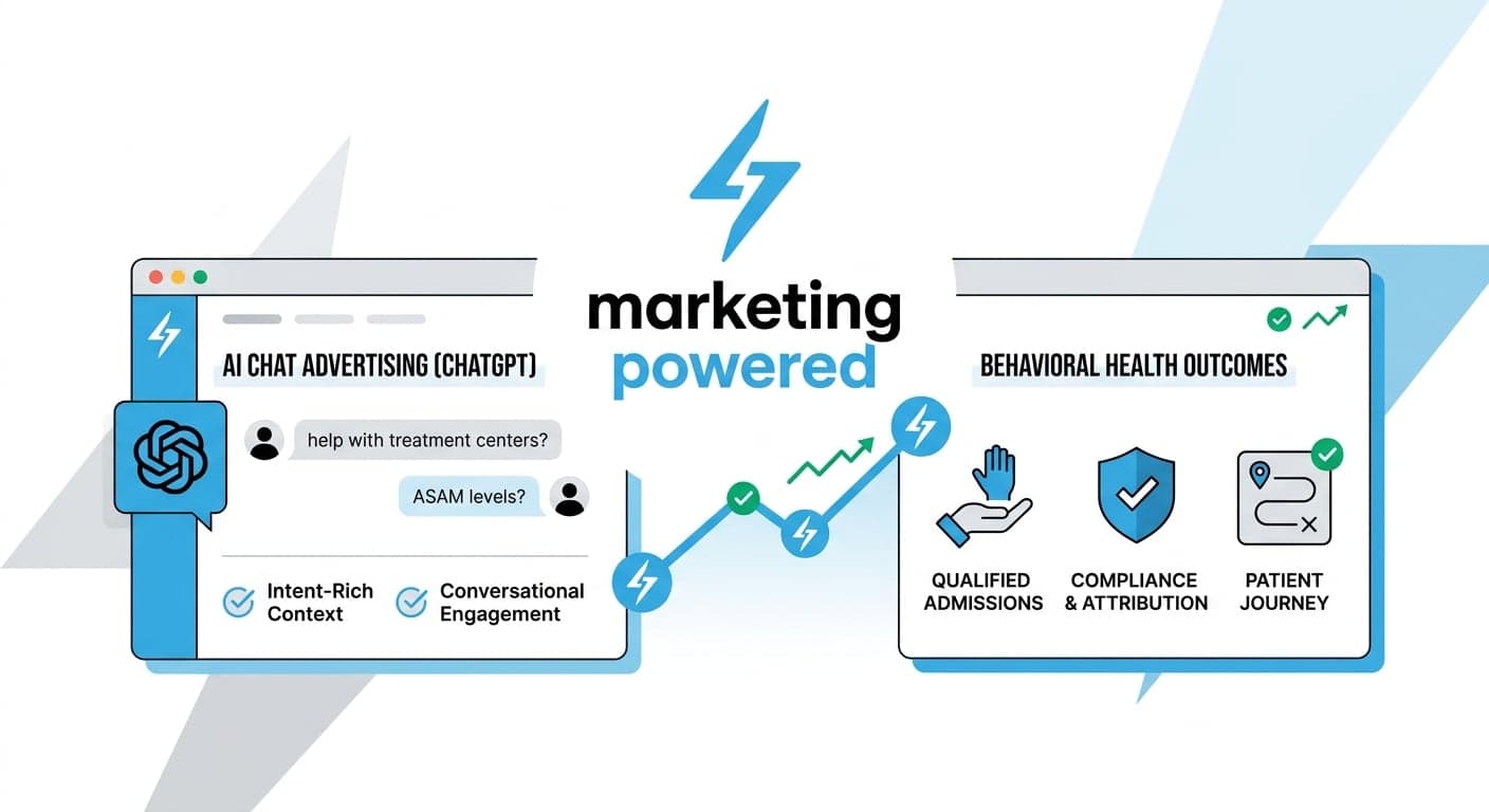 AI chat advertising with ChatGPT: intent-rich context and conversational engagement driving qualified admissions, compliance, and patient journey