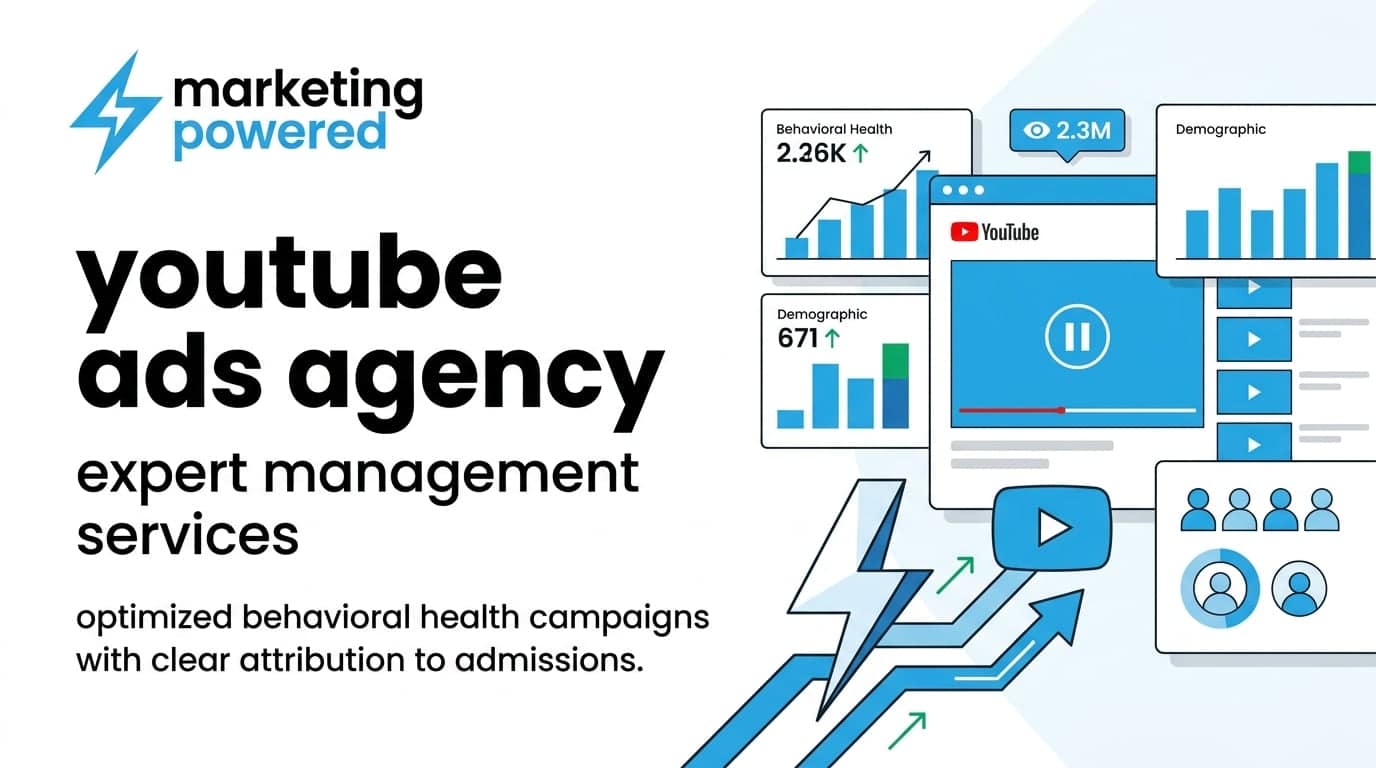 YouTube ads agency: expert management of optimized behavioral health campaigns with clear attribution to admissions