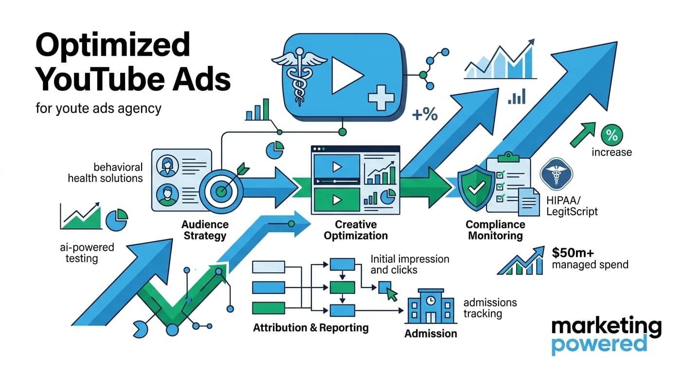 Optimized YouTube ads for behavioral health: audience strategy, creative optimization, compliance monitoring, and attribution